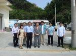 辺野古移設反対の皆さんの施設前で.JPG